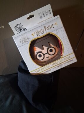 Harry Potter Themed True Wireless Earbud Case Cover - Brown/Black
